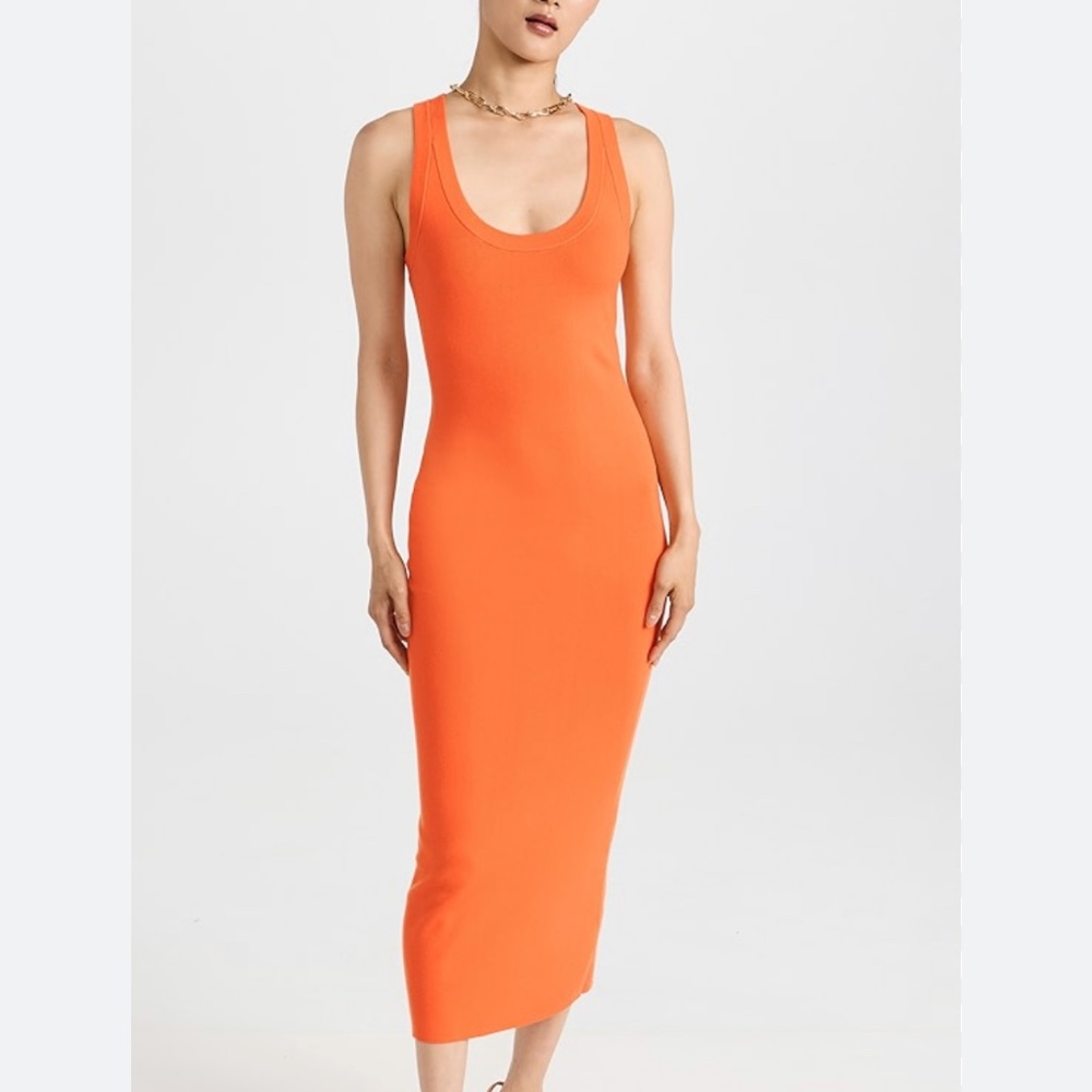 A.L.C. Emily Tank Maxi Dress Orange XS New With Tags
